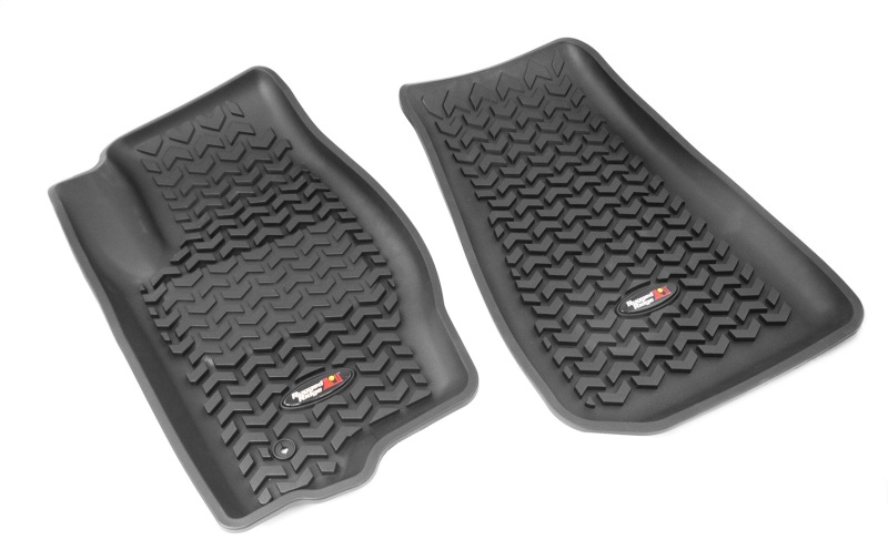 Jeep Compass Floor Liners - Front - Rugged Ridge - Rugged Ridge All Terrain - Black - `07-`17